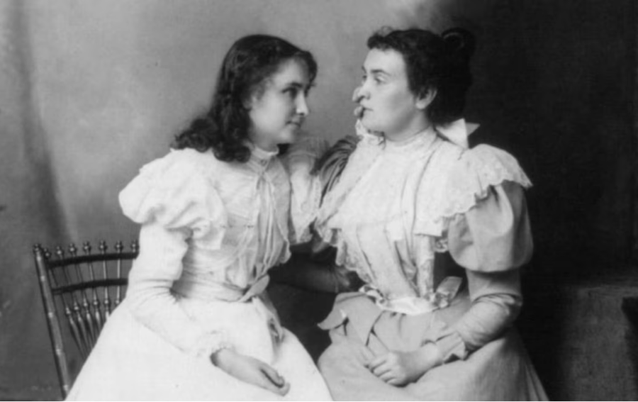 Helen Keller and Anne Sullivan